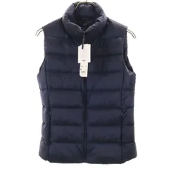 未使用 UNIQLO ユニクロ ウルトラライト ダウンベスト M ネイビー 収納袋付き レディース 古着