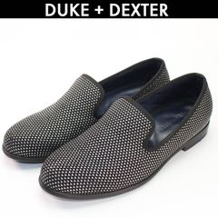 DUKE + DEXTER デュークアンドデクスター ローファー スリッポン メンズ 靴 ブラック 中古 サイズ 8 コンディションB