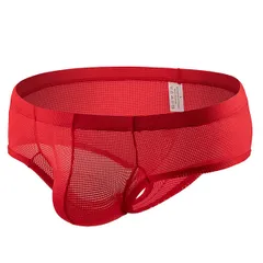 ブラジリアン Tバック メンズ ハーフバック ビキニ メッシュ 速乾 通気性 伸びる ストレッチ アンダーウェア スポーティ 快適フィット 男性 黒 赤 青 mt-008