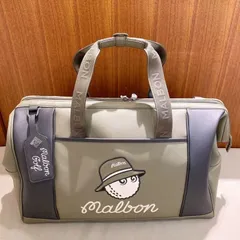 Malbon Golf ゴルフバッグ ハンドバッグ ゴルフポーチ ベージュ taku038302.jpg