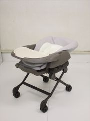 美品 手動ネムリラ ハンディスウィング ホールドプラス マシュマログレー コンビ 手動ハイローチェア 新生児OK クリーニング済み C239002t