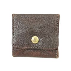 IL BISONTE イルビゾンテ レザー コインケース 財布 サイフ ウォレット wallet ダークブラウン 小銭入れ