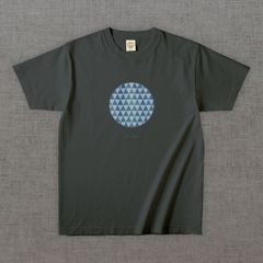 和柄Tシャツ　鱗 -彩・円-