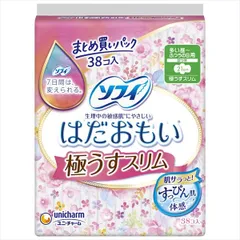 【3セット】 ソフィはだおもい極うすスリム210羽つき38枚 【 ユニ・チャーム（ユニチャーム） 】 【 生理用品 】のサムネイル