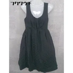 ◇ Spick and Span Noble スピックアンドスパンノーブル ノースリーブ 膝丈 ワンピース ブラック レディース 【中古】 【1002798446151】