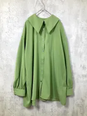HARE ハレ HAL06280AD 定価8800円 TOROMIオーバー シャツ sizeF/黄緑 ■■レディース