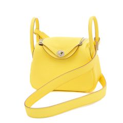 エルメス リンディ ミニ トリヨンクレマンス リモンチェッロ シルバー金具 B刻