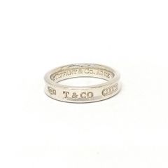 ティファニー Tiffany&Co. ナロー リング 指輪 約10号 SV925 シルバー 1837【中古】