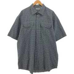 古着 70~80年代 エルエルビーン L.L.Bean チェック柄 半袖 シアサッカーシャツ メンズXL相当 ヴィンテージ/eaa539669