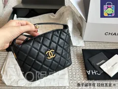 【今日WTO】Chanel 25P Embossed Logo Lunch Box Bag / シャネル 25P エンボスド ロゴ ランチボックス バッグ-WTO輸入-ZK91