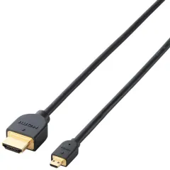 【新品・2営業日で発送】ELECOM エレコム イーサネット対応HDMI-Microケーブル(A-D)／1.5m(DH-HD14EU15BK)