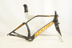 Giant tcr ロードバイクフレーム カーボン ホワイト/オレンジ Mサイズ