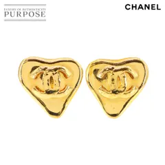 シャネル CHANEL ハート ココマーク イヤリング ゴールド 93P アクセサリー ヴィンテージ Heart Cocomark Earrings 90268650