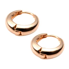 【C：ピンクゴールド×ピアス】[Cream dot. クリームドット公式] ピアス レディース フープ 金属アレルギー ニッケルフリー キャッチレス 小ぶり 中折れ バイカラー コンビカラー マット 艶消し 上品