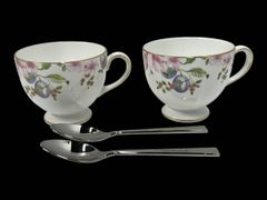 ★未使用★ WEDGWOOD ウェッジウッド 食器 カップ スプーン 各2点 スウィートプラム AMK705284相