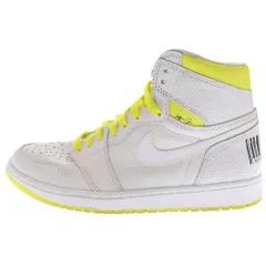 NIKE (ナイキ) AIR JORDAN 1 RETRO HIGH OG First Class Flight エアジョーダン1 ファーストクラスフライト ハイカットスニーカー ホワイト×イエロー US9/27cm 555088-170