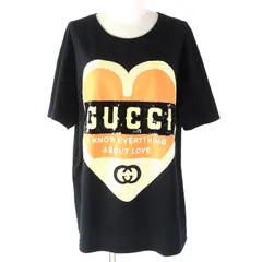 GUCCI Tシャツ　スパンコール　サインアモーレニヒル GUCCI Tシャツスパンコールサインアモーレニヒル