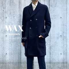 WAX LONDON × BEAMS LIGHTS / NOVA FIDES ウールカルゼ　ダブルブレスト  コート