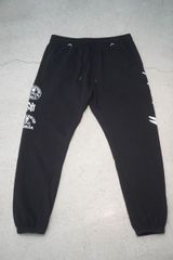 美品 正規 23AW mastermind WORLD × Mitchell&Ness マスターマインド × ミッチェル＆ネス スウェット パンツ 2XL黒本物819P