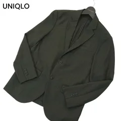 UNIQLO ユニクロ 通年 感動ジャケット★ SLIM FIT 2B テーラード ジャケット Sz.M　メンズ グレー
