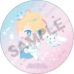 【中古】バッジ・ビンズ アクア×シナモロール 「推しの子×サンリオキャラクターズ トレーディンググリッター缶バッジ」