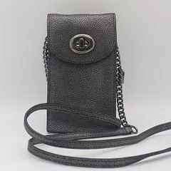 コーチ フォーンケース クロスボディ 銀色 スマホケース/ショルダーバッグ 2000000 NSK MTM