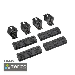 Terzo テルッツォ by PIAA ルーフキャリア ベースキャリア 車種別取付ホルダーセット 4個入 ブラック 【三菱 デリカD5 他】 EH446のサムネイル