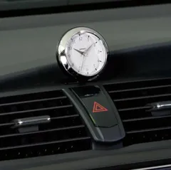 【アウトレット】NAPOLEX ナポレックス アナログ時計 電池式 3針 車 粘着シート付 金属ステー取付 アナログクロック カーアクセサリー クォーツ FIZZ-885のサムネイル