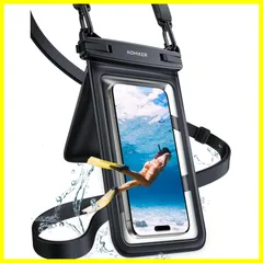 【新着商品】Aomiker スマホ 防水 ケース 小物入れ 収納ポケット付き : 海 プール 水中 撮影 IPX8 スマフォ ぼうすい バッグ 首かけ 水泳 カバー ダブルパック 潜水 ポーチ すまほ 携帯 けいたい アイホン 顔認証 通話 海水浴 iPhon