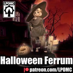 LPOMC  | Halloween Hammer Witch 32mm | 3Dプリント ミニチュア TRPG