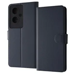 OPPO A79 5G Like standard 耐衝撃 手帳型レザーケース シンプル マグネット/ダークネイビー