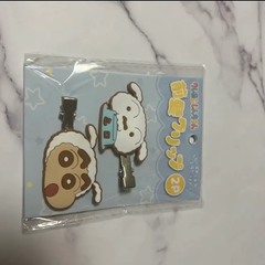 クレヨンしんちゃん　前髪クリップ　シロ＋しんちゃん　匿名配送