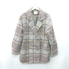 ◇ ⊇ classicalelf クラシカルエルフ 総柄 長袖 コート サイズL ブラウン系 レディース E  【1409240004325】