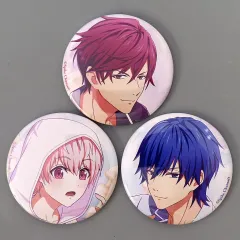 【中古】バッジ・ピンズ [単品] 中山ひなこ＆吉良麟太郎＆鬼ヶ島鳳凰 57mm缶バッジ3個セット 「Switchソフト 喧嘩番長 乙女 ダブルパック スペシャルステラセット」 同梱特典