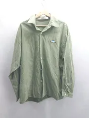 ◇ ⊇Φ Anchor Smith アンカースミス オーバーサイズ ワッペン 長袖 シャツ サイズL カーキ メンズ E  【1411280043486】のサムネイル