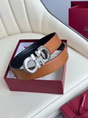 【今日特価】Ferragamo ダブル面使用 本革ベルト-3