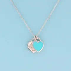 Tiffany&Co. （ティファニー） リターントゥティファニー ダブルハートタグペンダント ブランドジュエリー ネックレス/ペンダント/チョーカー  Silver 【中古】