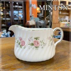 MINTON スプリングブーケ クリーマー ミントン ホワイト 金彩 白 花柄 フラワー バラ かわいい オシャレ ティーアイテム ボーンチャイナ イギリス製【RU0303-1】
