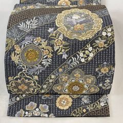 A21 新品　紬地　全通袋帯　美品 秀品 紬縞 幾何学 正絹 A21 新品 紬地 全通袋帯 美品 秀品 紬縞 幾何学 正絹 - メルカリ