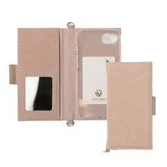 arrows Be4 Plus F-41B ケース 手帳型 アローズBe4 プラス スマホケース 携帯ケース くすみカラー エレガント 大人女子 レディース 可愛い かわいい おしゃれ 鏡つき ミラー付 カード収納 カラー02
