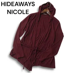 HIDEAWAYS NICOLE ハイダウェイ ニコル 通年★ フーディー カーディガン ガウン 羽織り Sz.46 メンズ