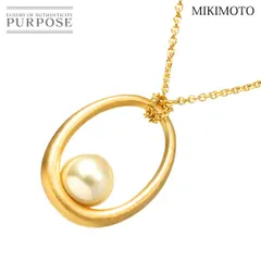 ミキモト MIKIMOTO 白蝶真珠 11.5mm ネックレス 57cm K18 YG イエロー