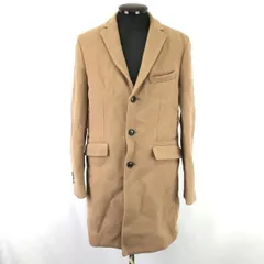 ABAHOUSE/アバハウス★ロング丈/チェスターコート【3/メンズL/茶/brown】ウール/Coat/Jacket/Jumper◆TBH984