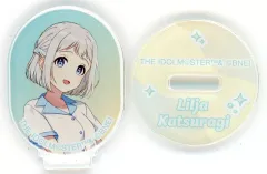 【中古】アクリルスタンド・アクリルパネル 葛城リーリヤ 「学園アイドルマスター×ROUND1 描き下ろし ボウリングシャツver. トレーディングミニアクリルスタンド」