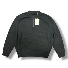 参考上代22000円 未使用品 crepuscule 24SS Half Zip P/O ハーフジッププルオーバーニット セーター クレプスキュール 2401-013 ブラック 1 81728A5のサムネイル