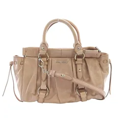 ミュウミュウ miumiu VITELLO LUX 2WAYバッグ ハンド ショルダー レザー ピンク RN0647 /AQ ■OS ■OH