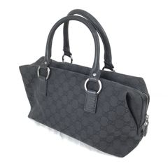 1304 GUCCI グッチ GG キャンバス ミニボストン ハンドバッグ ワンショルダー 肩掛け エントルピー
