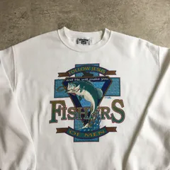 90s Lee ” follow jesus and he will make you fishers of men ” Printed Sweatshirt リー フィッシング ブラックバス ジーザス スウェット