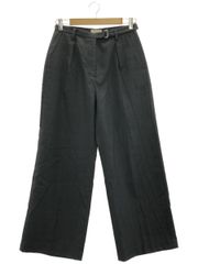 IENA (イエナ) 23030900097040 ウールシャンブレーベルテッドパンツ レディース ブラック 38