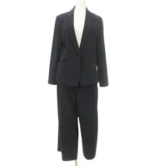 コムサイズム COMME CA ISM 美品 フォーマル スーツセットアップ ジャケット パンツ 9号 11号 濃紺 ダークネイビー